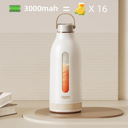 400ml Portable USB Rechargeable Juicer Blender Cup – 80W Smoothie Maker