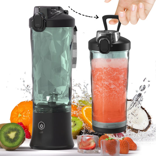 600ml Portable Blender – 4000mAh USB Rechargeable Smoothie & Juice Maker